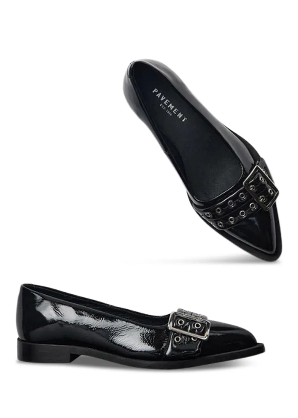 Saso Low - Black Patent