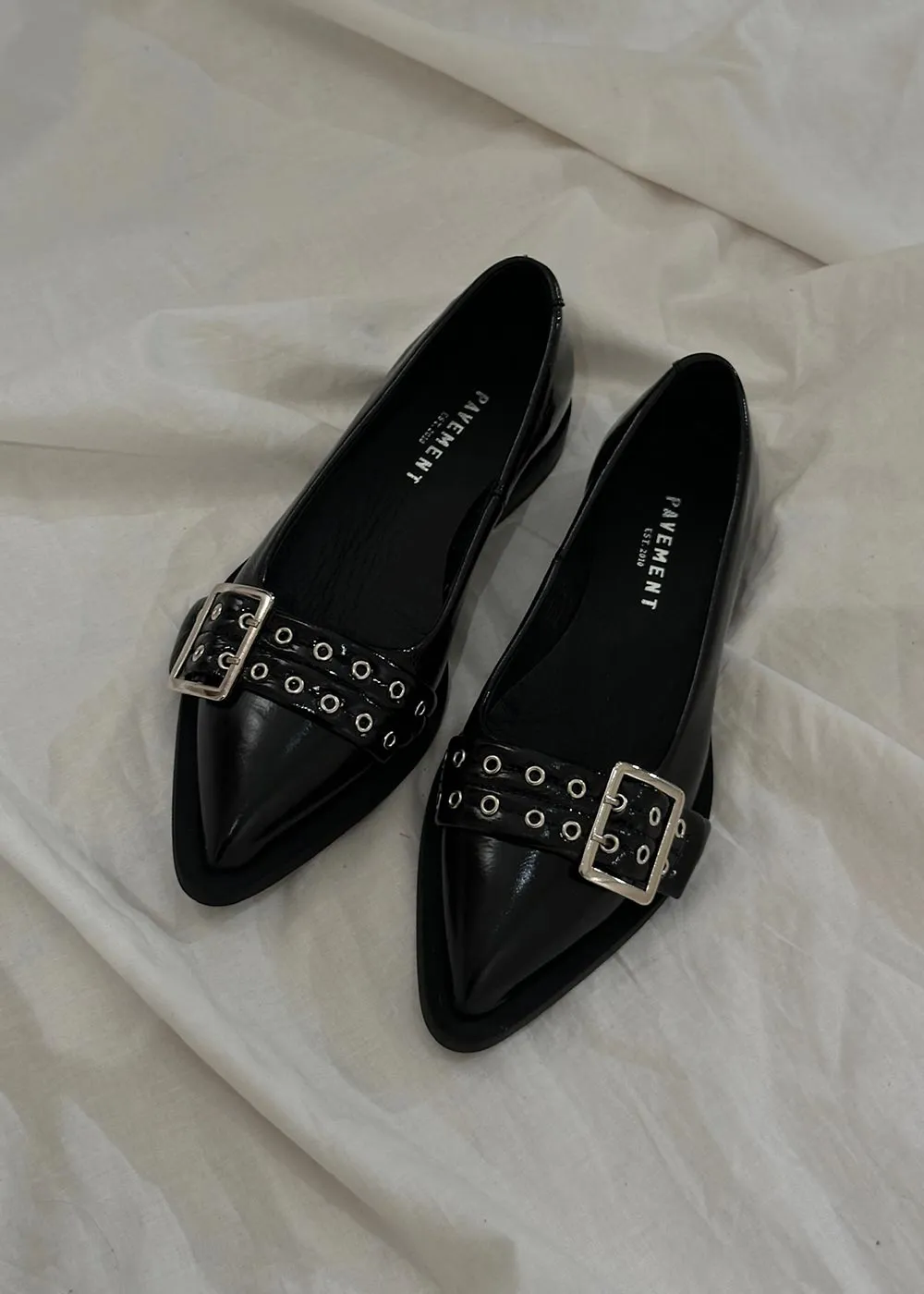 Saso Low - Black Patent