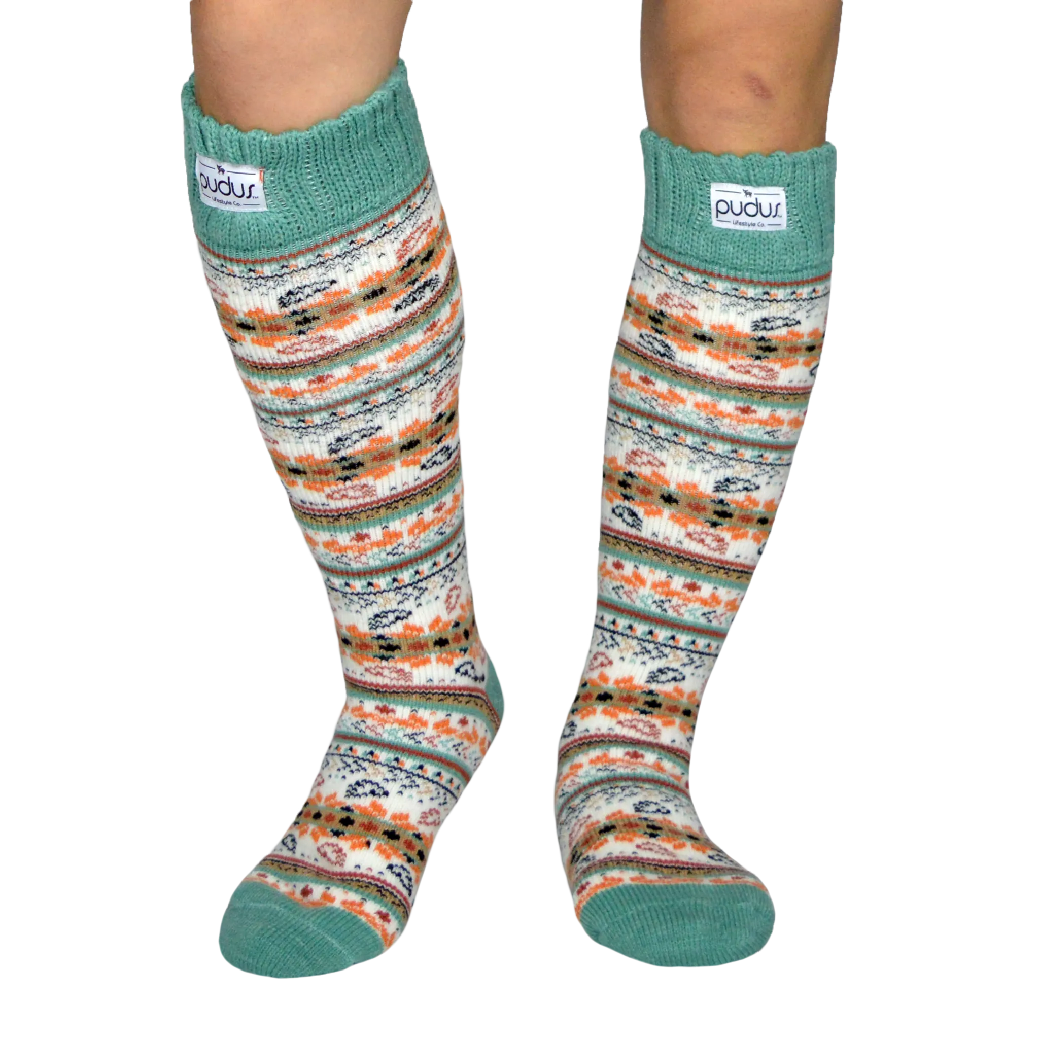 Tall Boot Socks - Autumn White