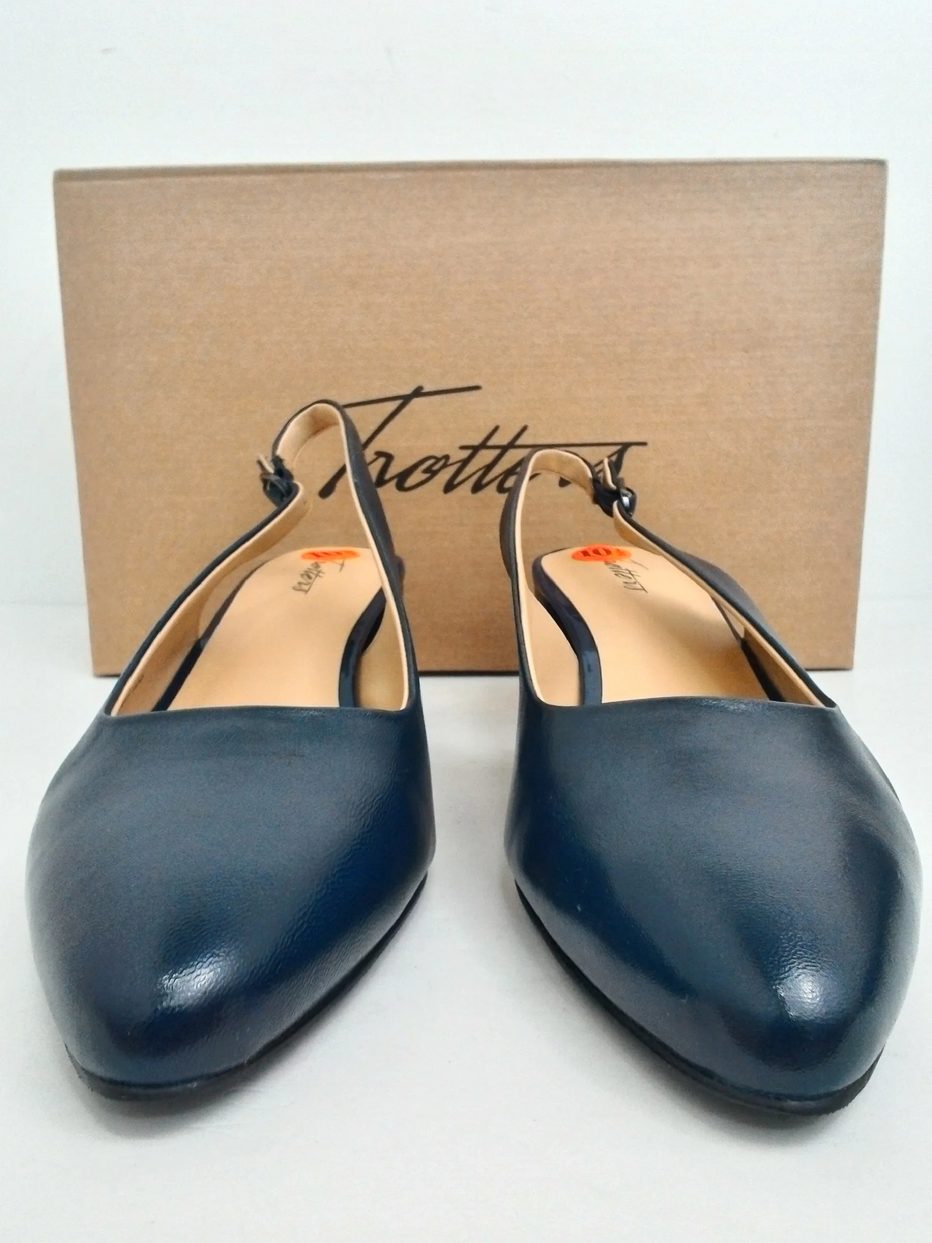 Trotters Women's Kay Navy Blue Heels Size 10.5 M