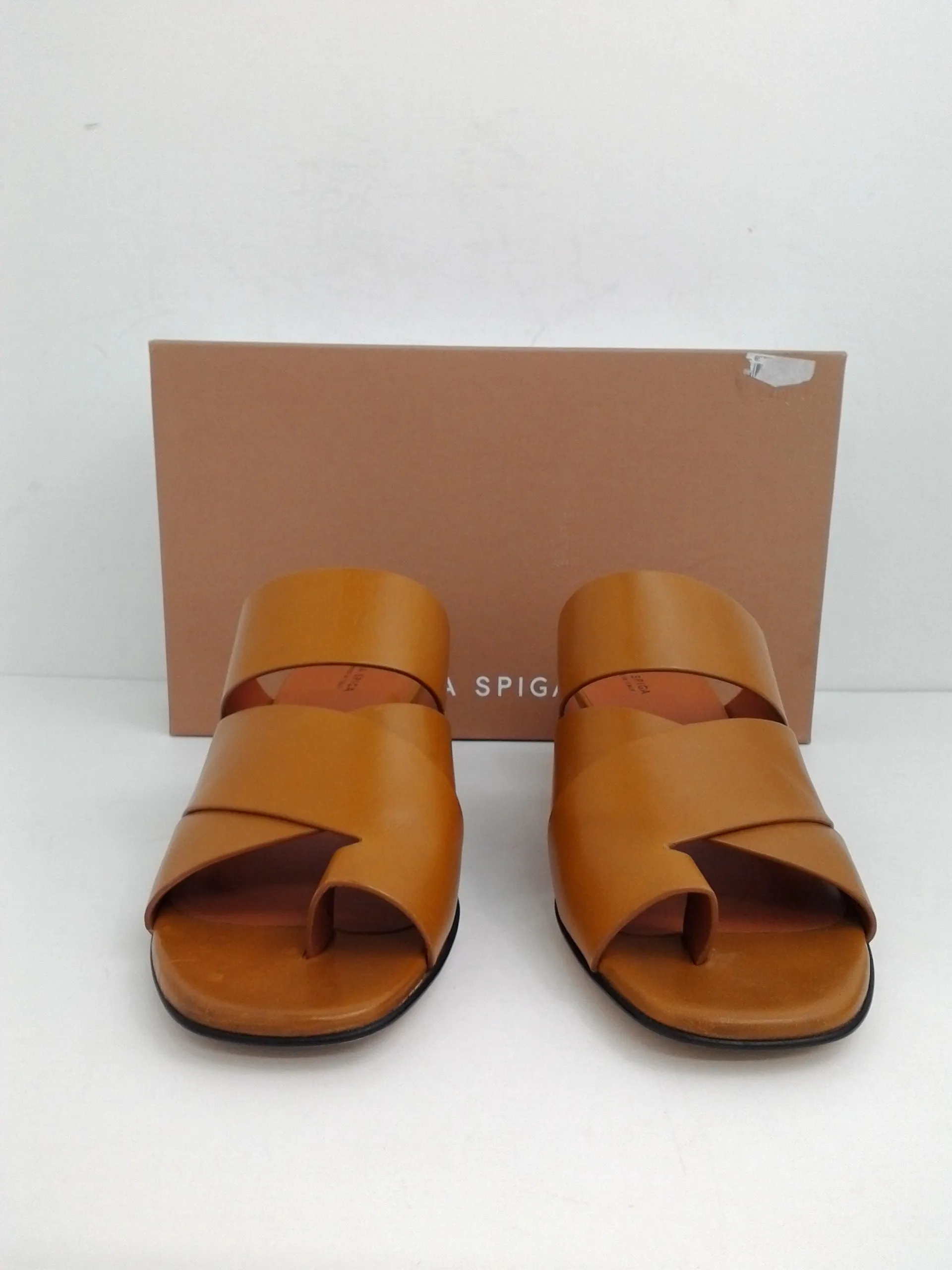 Via Spiga Women's Designer Shoes V-Fae Tan Leather 9