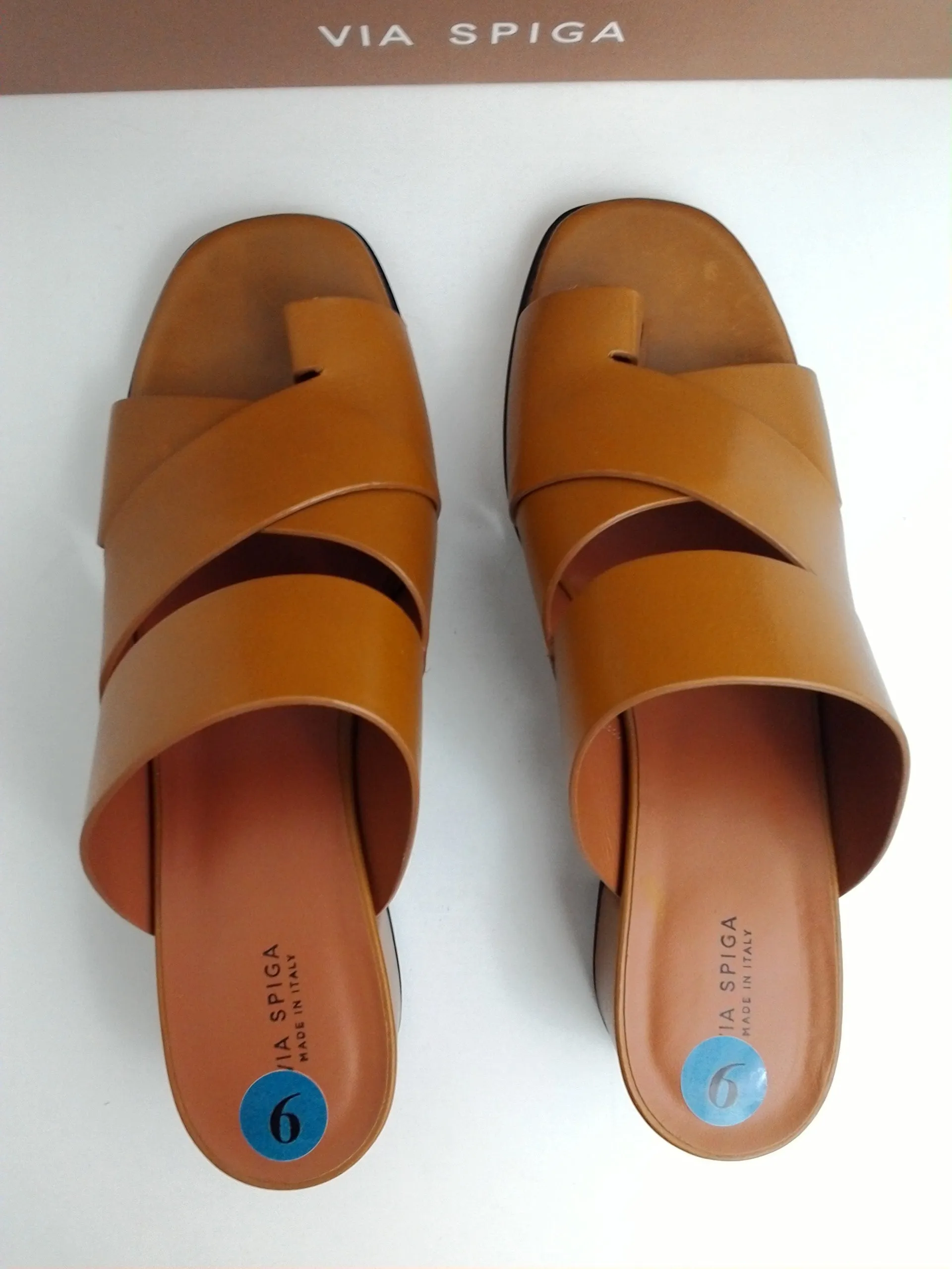 Via Spiga Women's Designer Shoes V-Fae Tan Leather 9