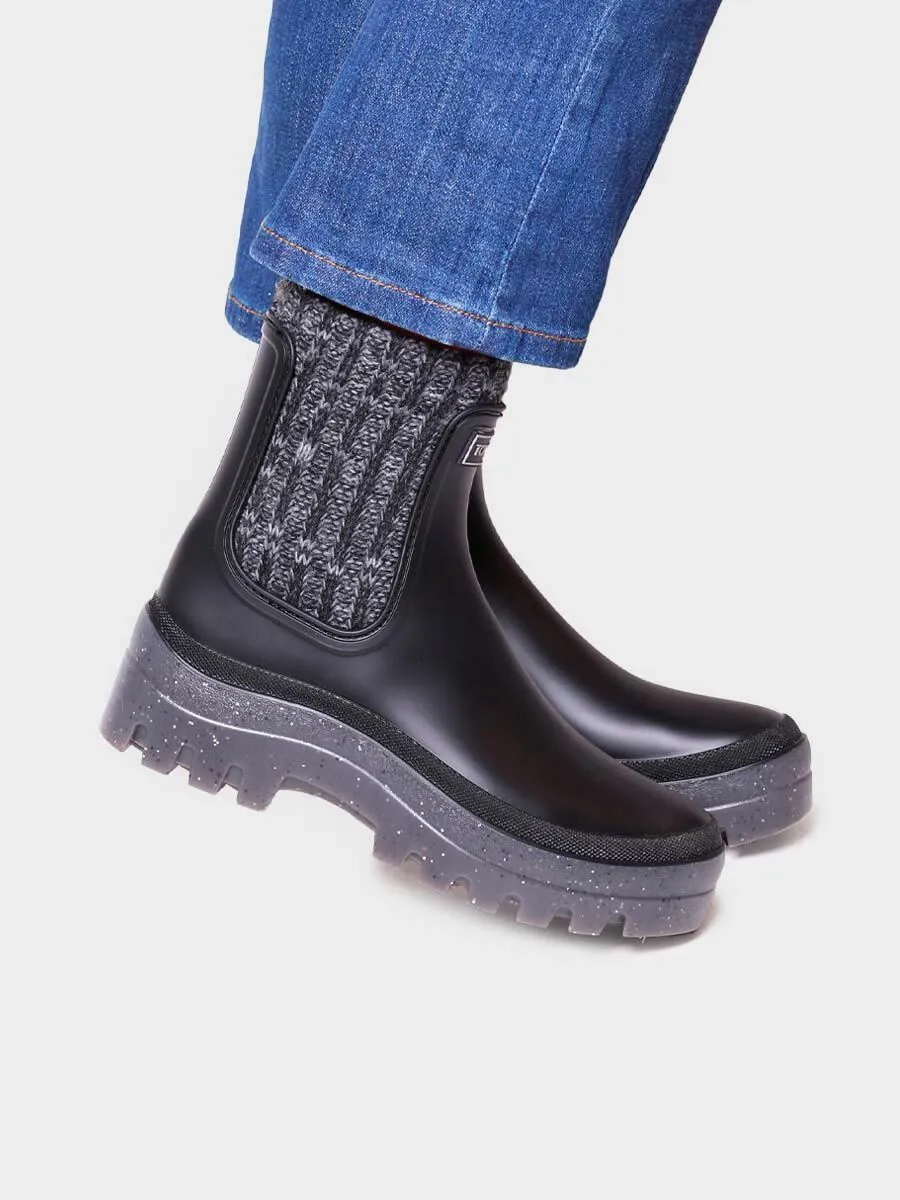 Women's rain Ankle boot in Black - CAMOS