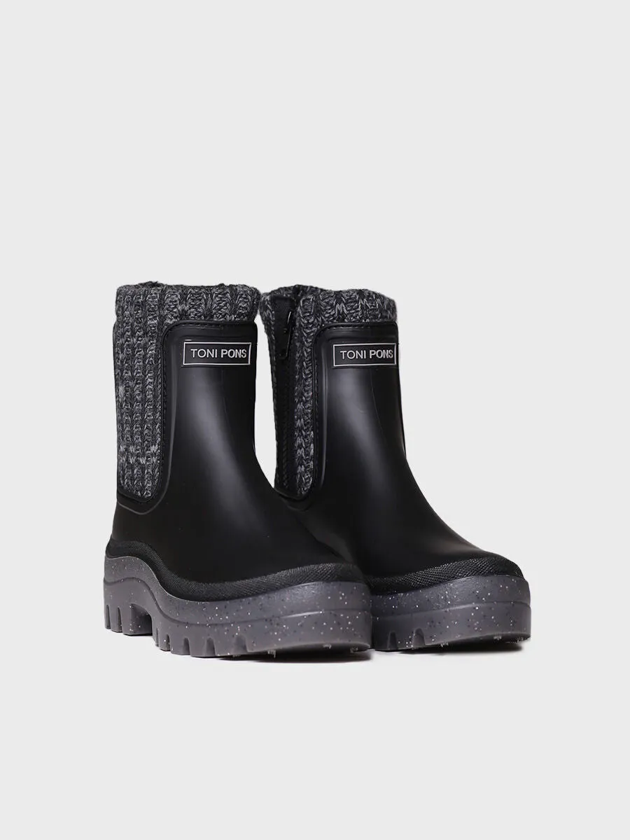 Women's rain Ankle boot in Black - CAMOS