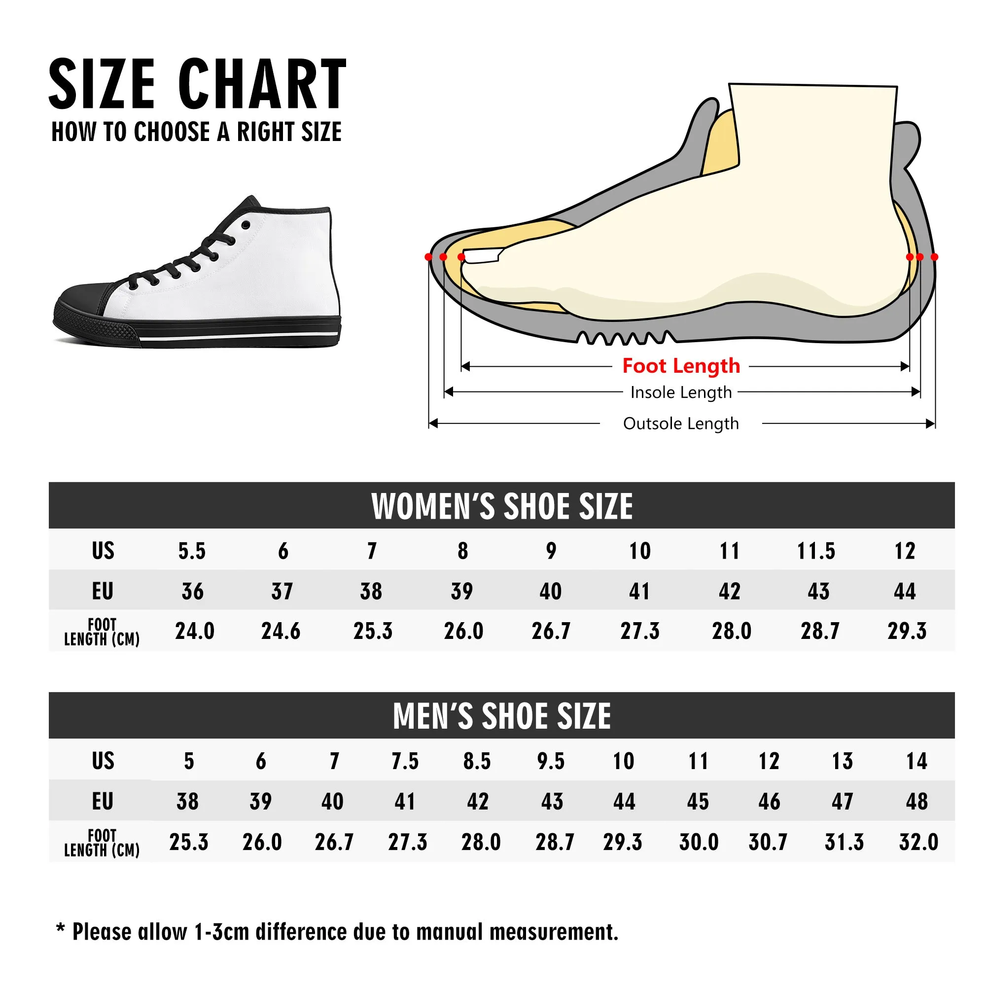 Zombified Womens High Top Canvas Shoes